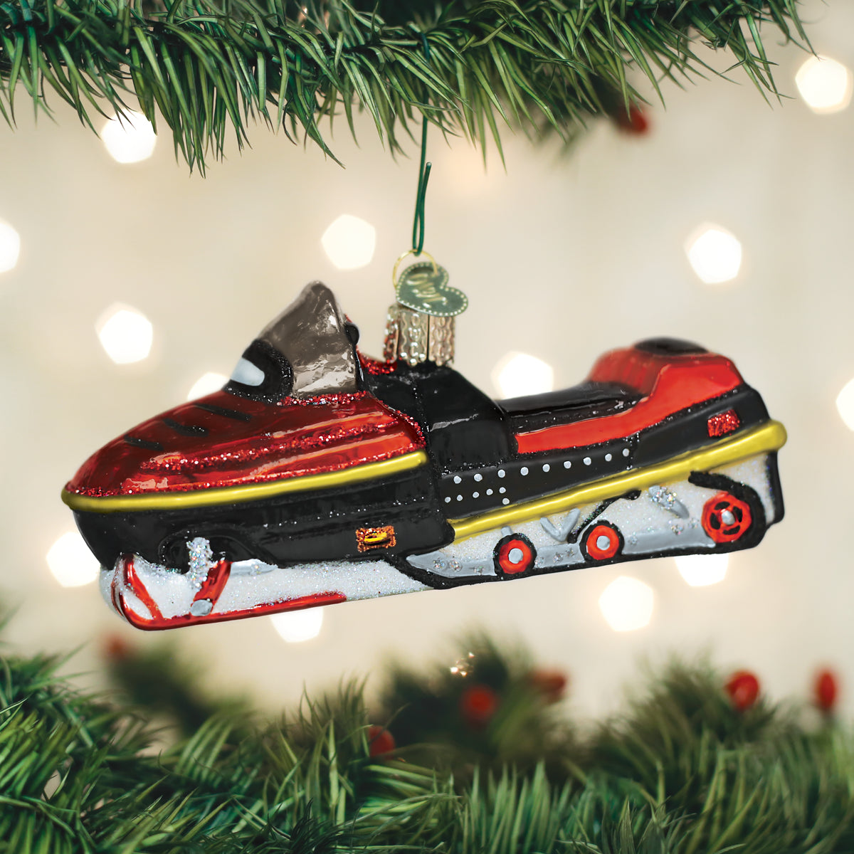 Snowmobile Ornament Old World Christmas