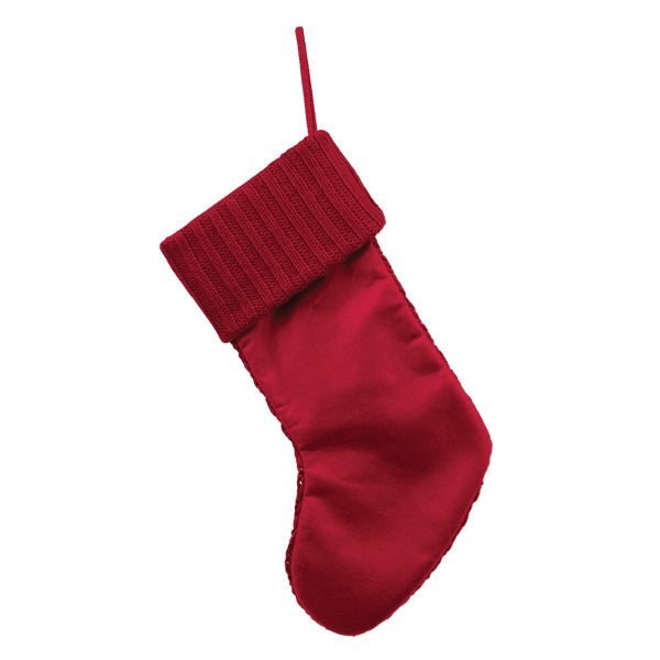 Red Knit Stocking Old World Christmas