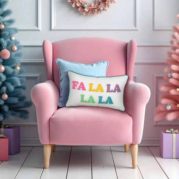 20" Fa La La La La Rectangle Pillow Old World Christmas