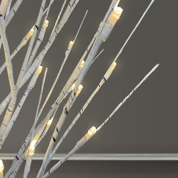 3' Lit Winter White Birch Tree Old World Christmas