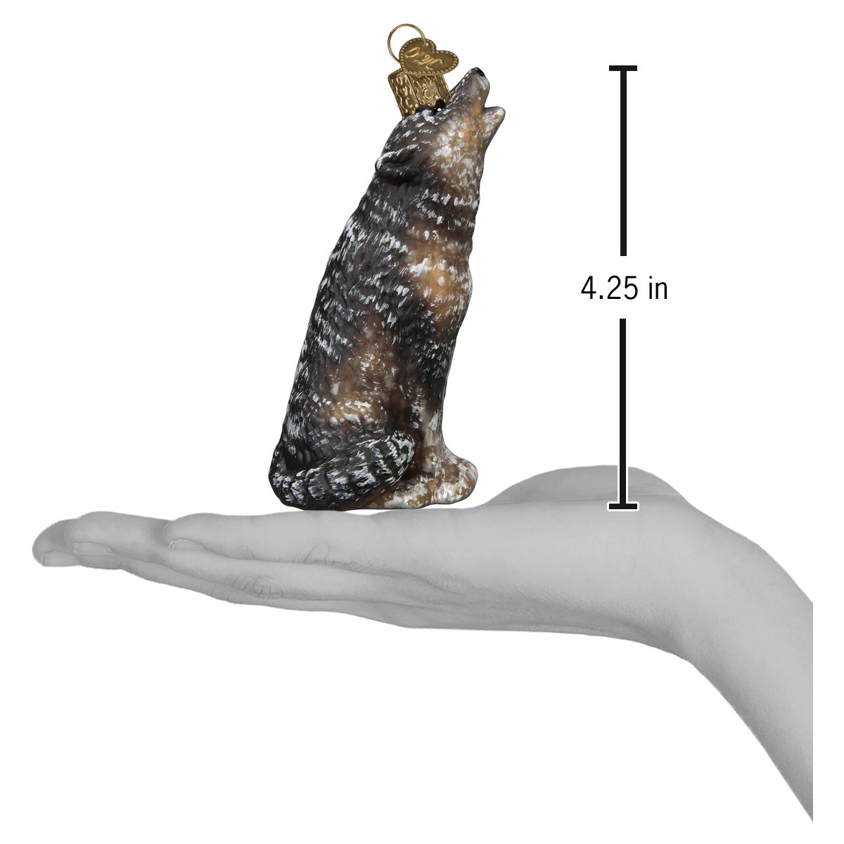 Vintage Howling Wolf Ornament Old World Christmas