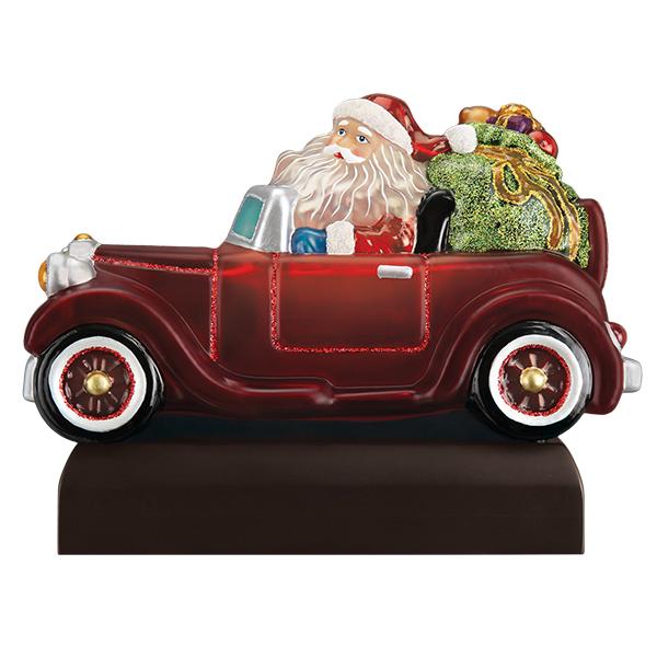 Santa In Antique Car Light Old World Christmas
