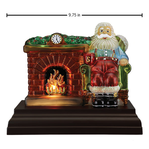 Santa At Hearth Light Old World Christmas