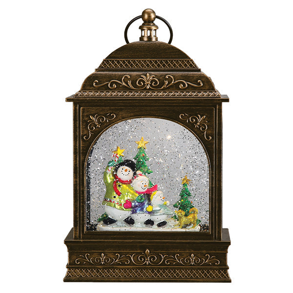 Snow Family Lantern Old World Christmas