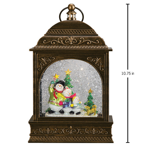 Snow Family Lantern Old World Christmas