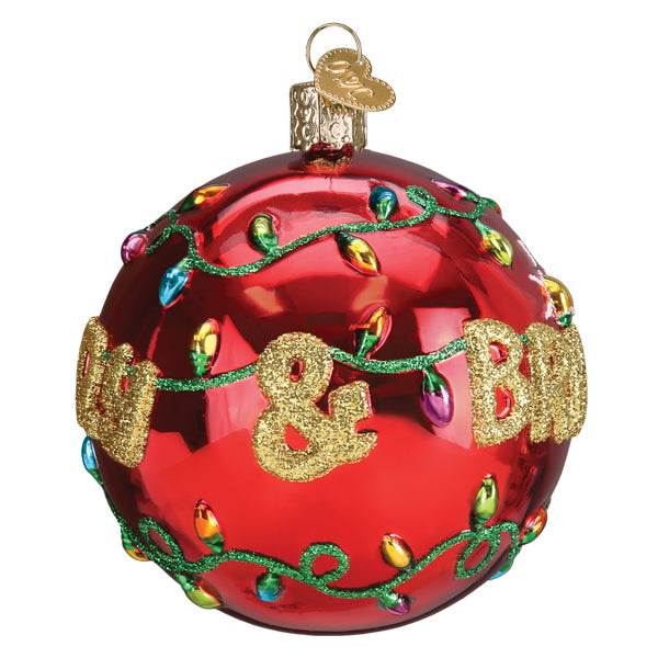 Merry & Bright Round Ornament Old World Christmas