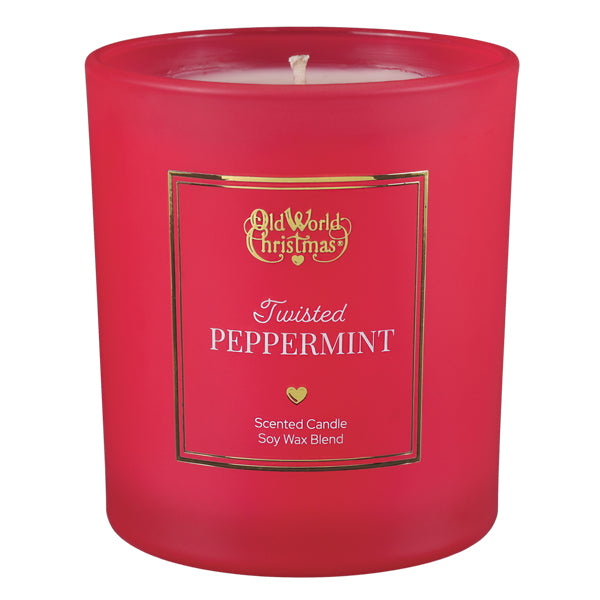 Twisted Peppermint Candle Old World Christmas