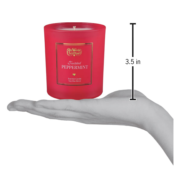 Twisted Peppermint Candle Old World Christmas