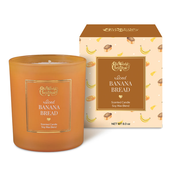 Iced Banana Bread Candle Old World Christmas