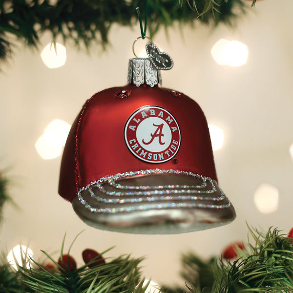 Alabama Baseball Cap Ornament Old World Christmas