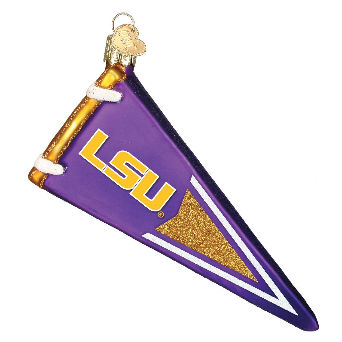 LSU  Pennant Ornament Old World Christmas
