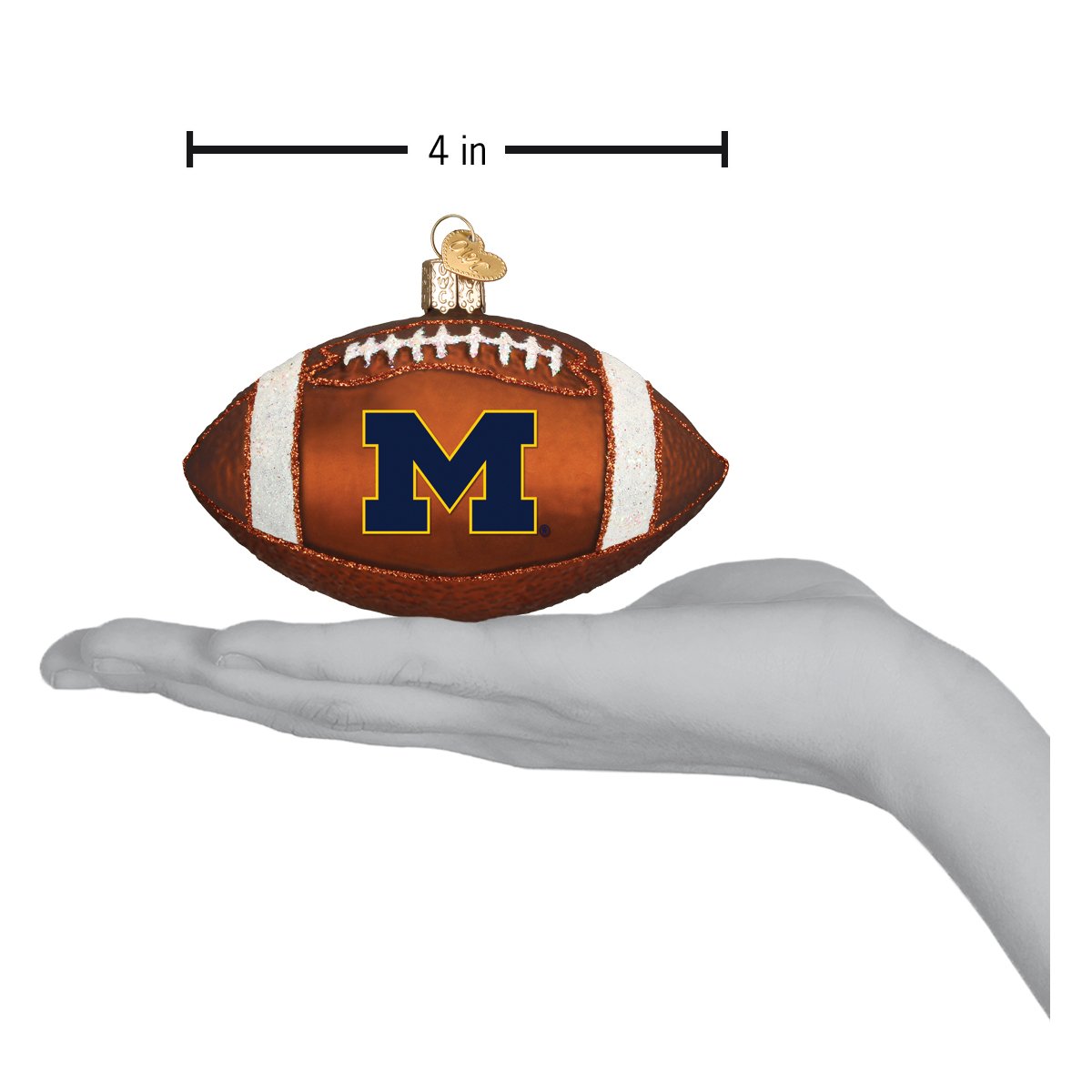Michigan Football Ornament Old World Christmas