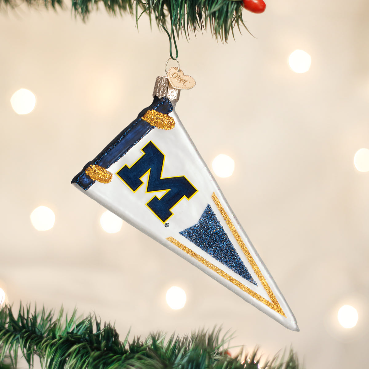 Michigan Pennant Ornament Old World Christmas