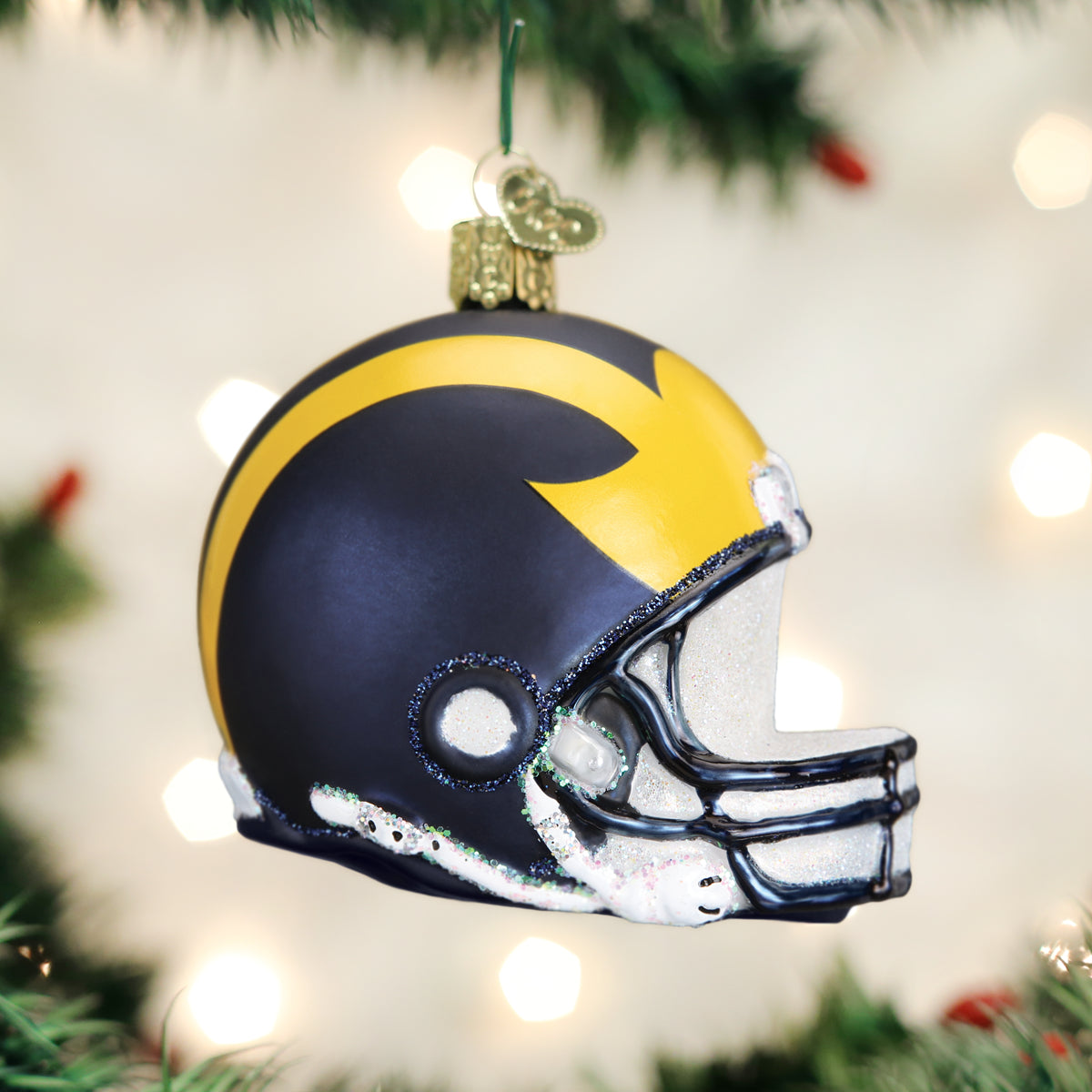 Michigan Helmet Ornament Old World Christmas