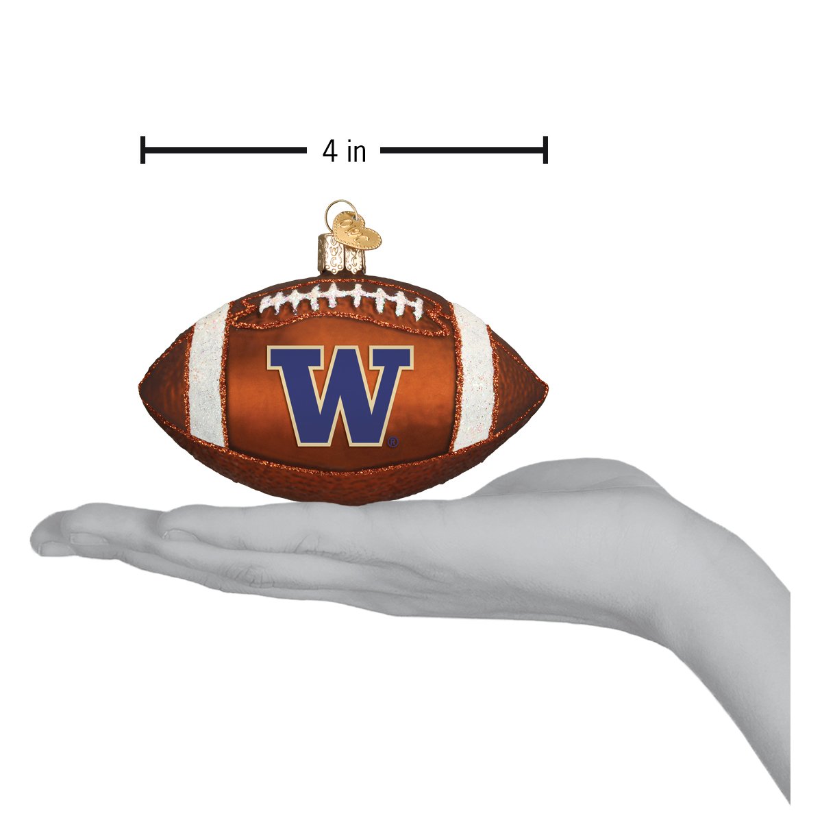 Washington Football Ornament Old World Christmas