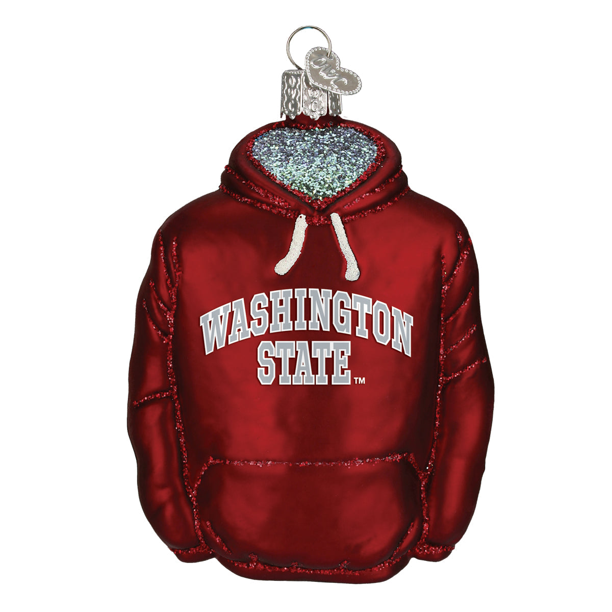 WSU Hoodie Ornament Old World Christmas
