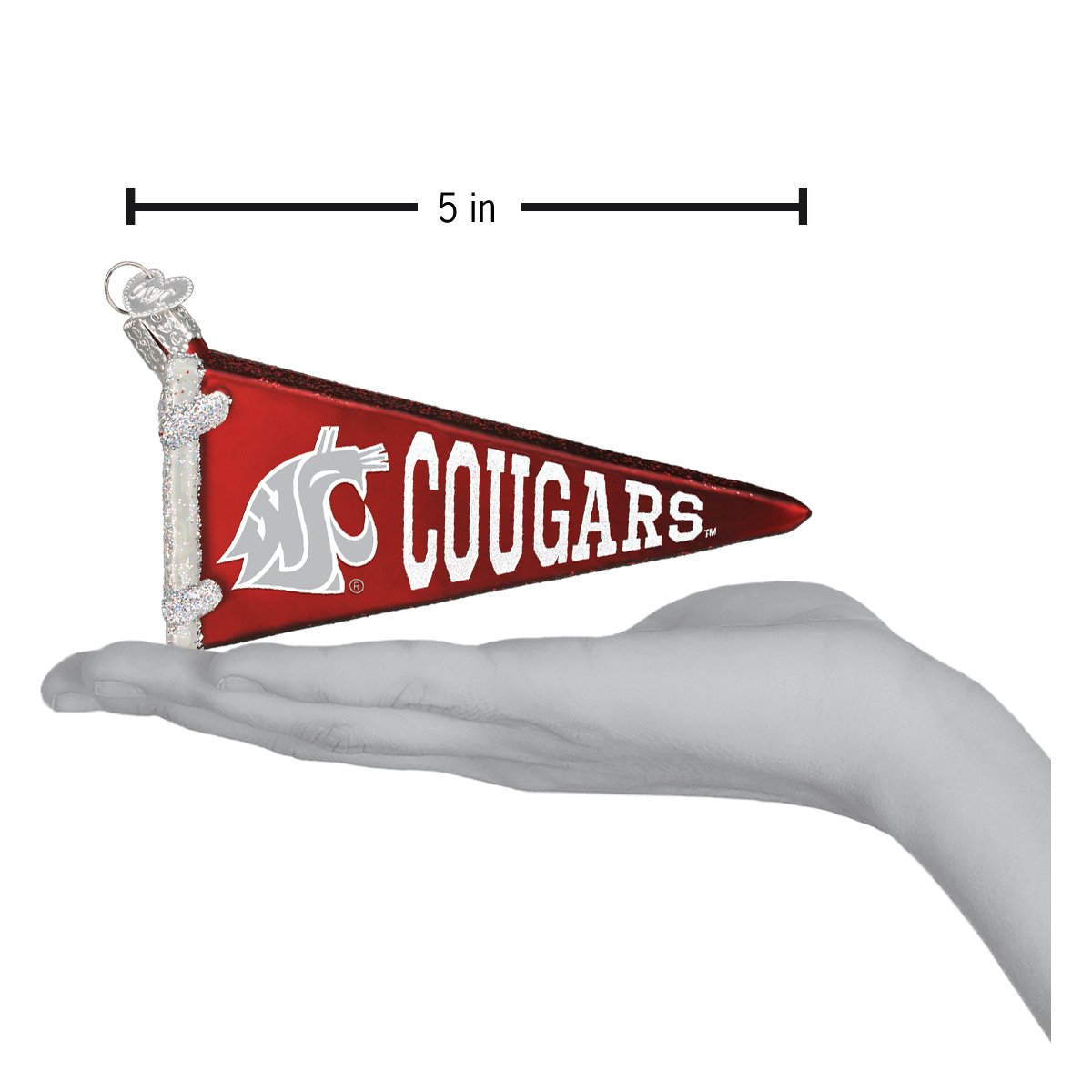 WSU Pennant Ornament Old World Christmas