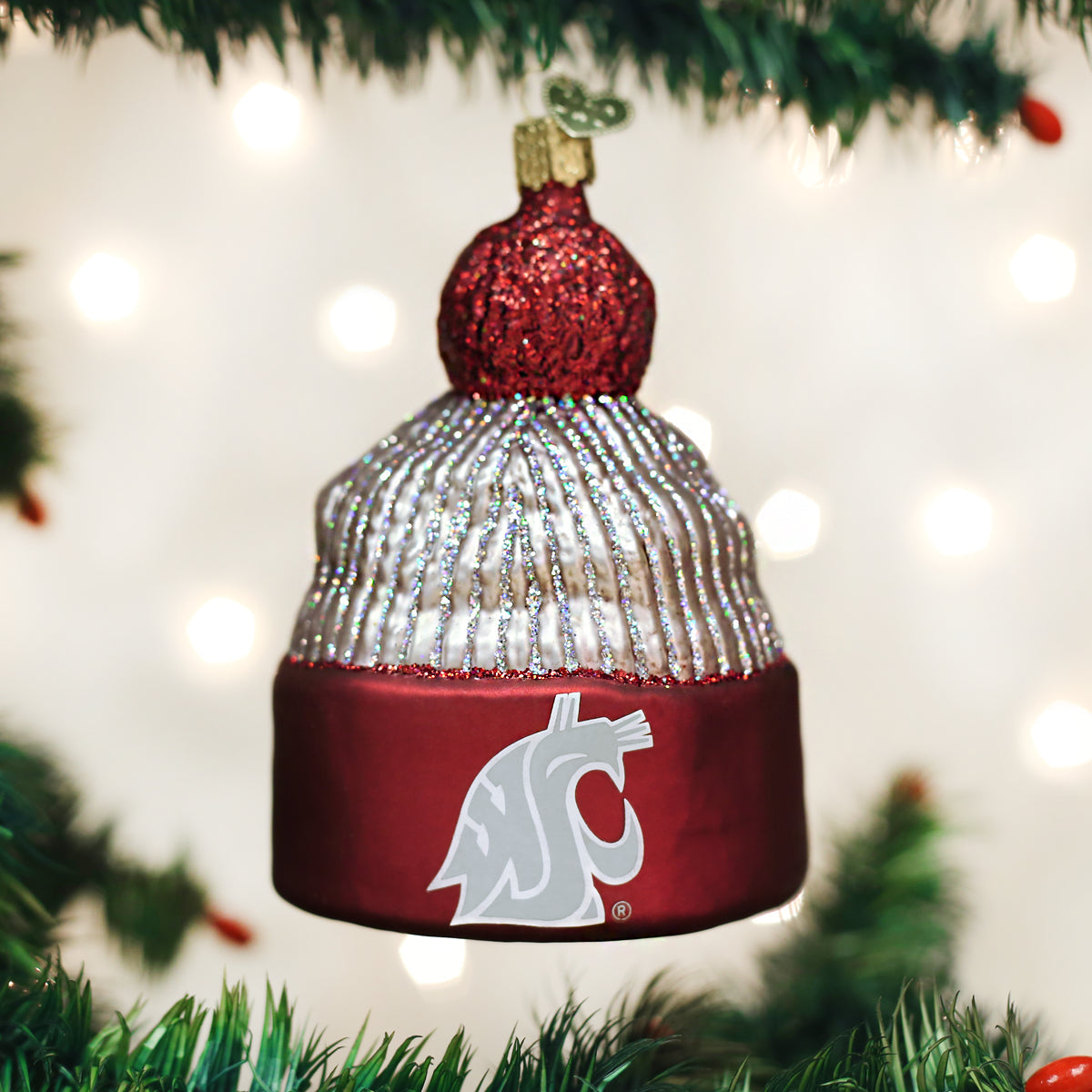 WSU Beanie Ornament Old World Christmas