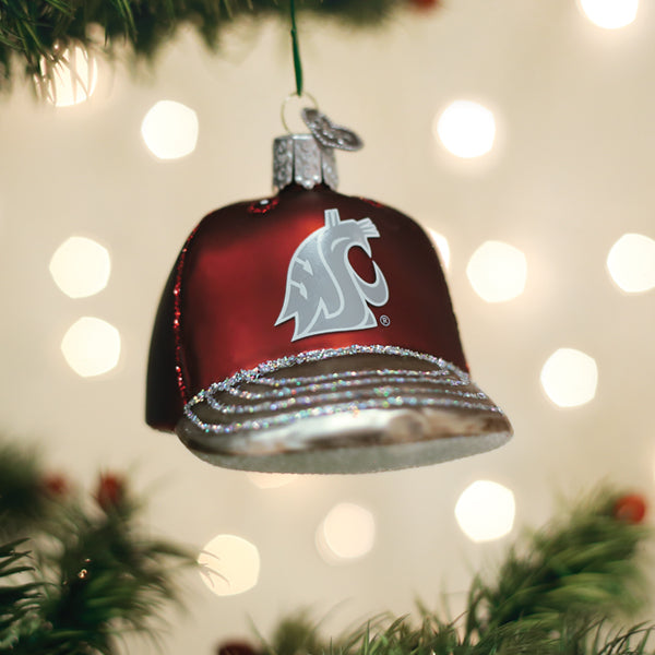 Washington State Baseball Cap Ornament Old World Christmas