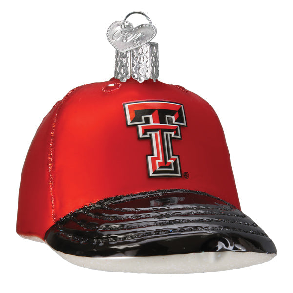 Texas Tech Baseball Cap Ornament Old World Christmas