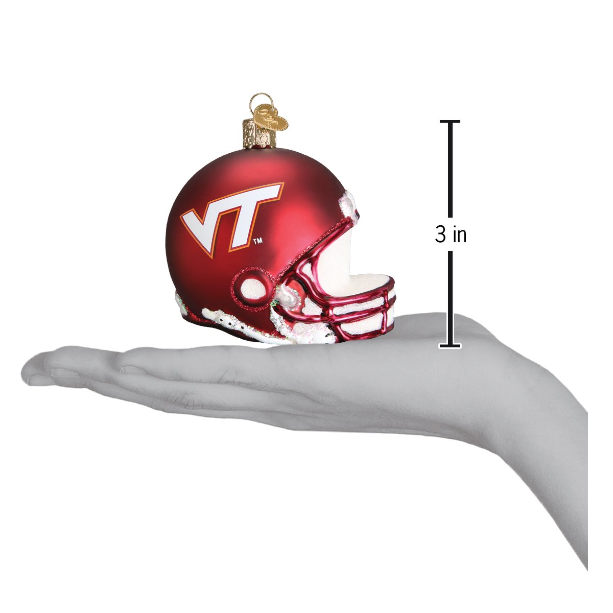Virginia Tech Helmet Ornament Old World Christmas