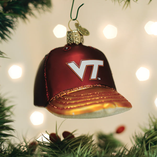 Virginia Tech Baseball Cap Ornament Old World Christmas