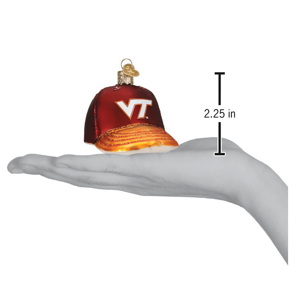 Virginia Tech Baseball Cap Ornament Old World Christmas