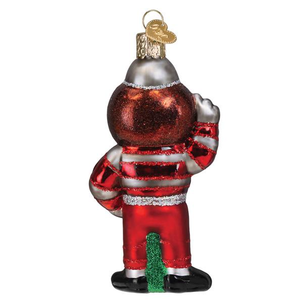 Ohio State Brutus Buckeye Ornament Old World Christmas