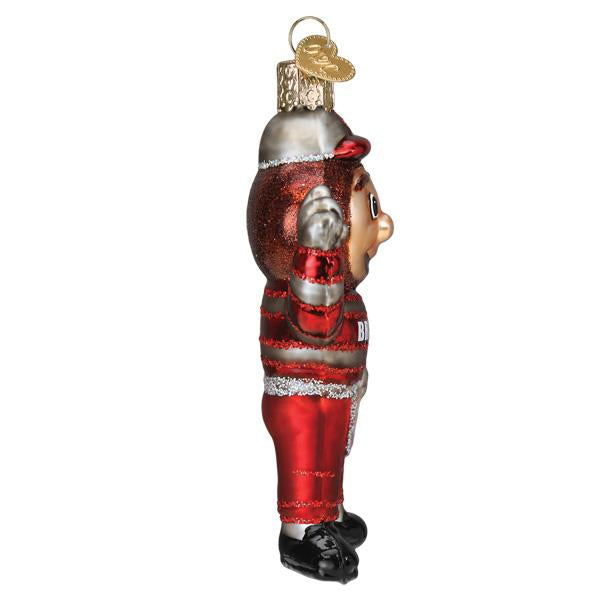 Ohio State Brutus Buckeye Ornament Old World Christmas