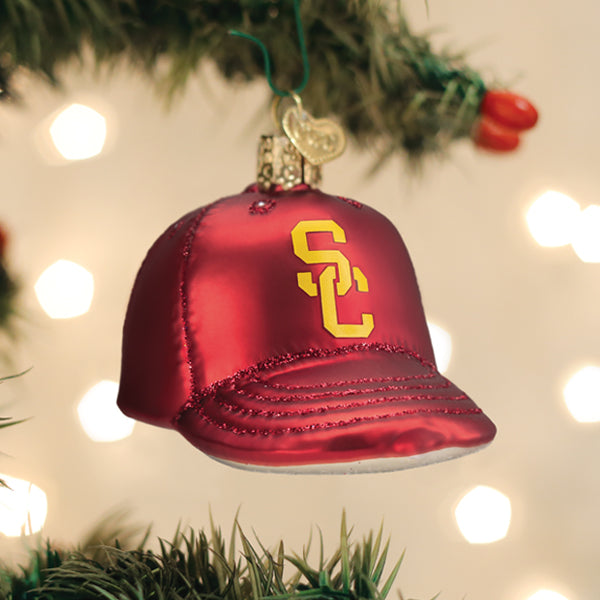 USC Baseball Cap Ornament Old World Christmas