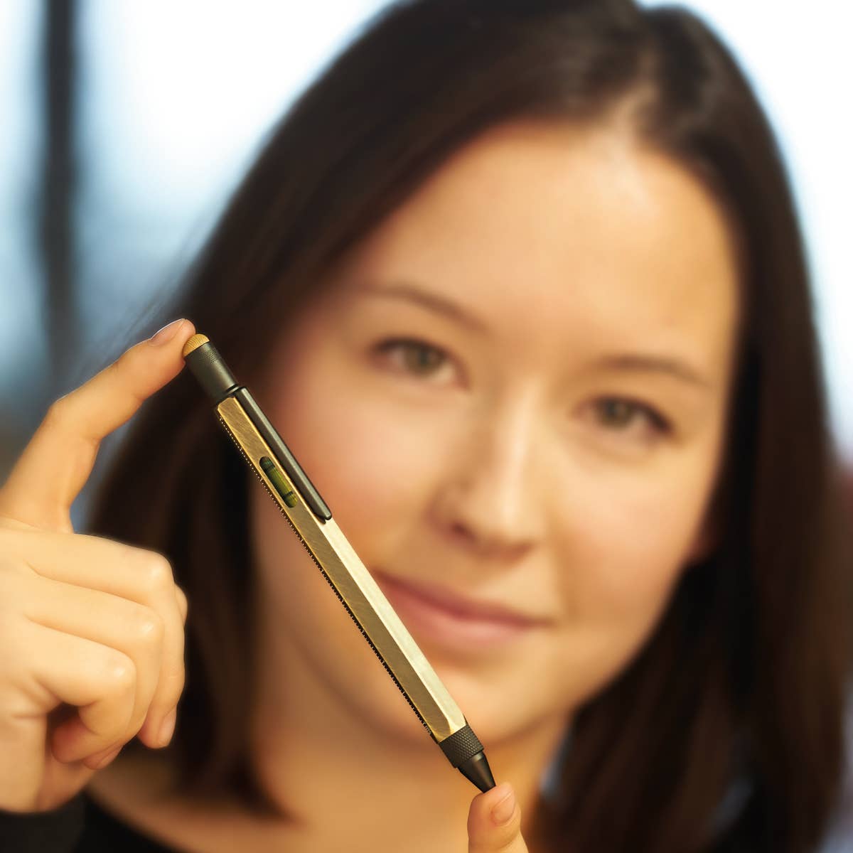 Troika Construction Ballpoint Tool Pen: Black Gold