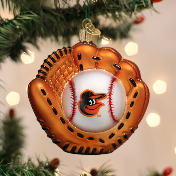 Orioles Baseball Mitt Ornament Old World Christmas