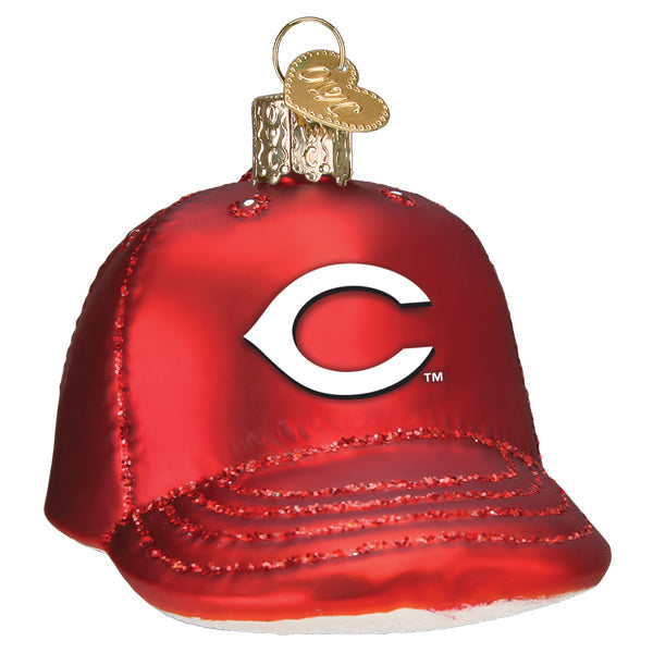 Reds Baseball Cap Ornament Old World Christmas