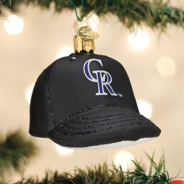 Rockies Baseball Cap Ornament Old World Christmas