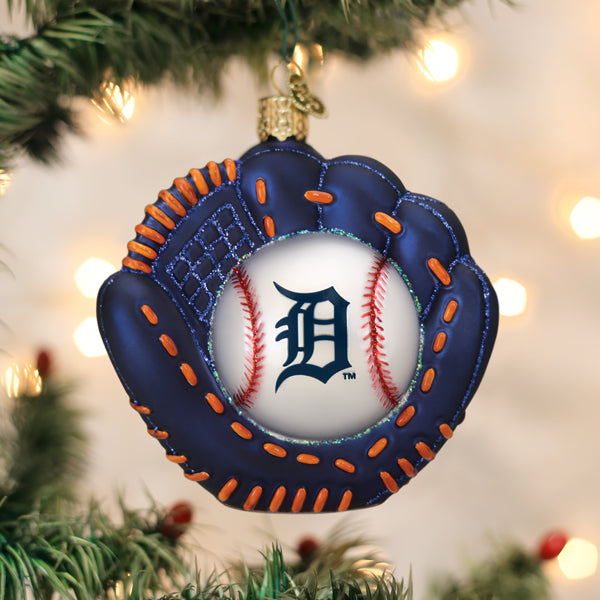 Tigers Baseball Mitt Ornament Old World Christmas
