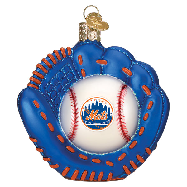 Mets Baseball Mitt Ornament Old World Christmas