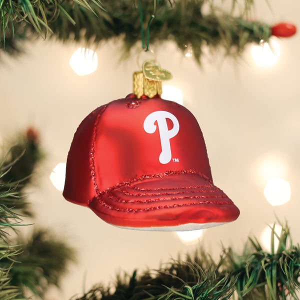 Phillies Baseball Cap Ornament Old World Christmas
