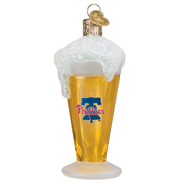 Phillies Glass Of Beer Ornament Old World Christmas