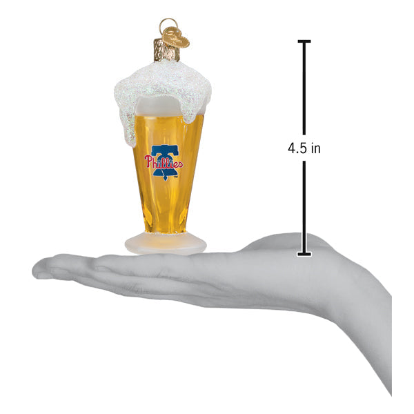 Phillies Glass Of Beer Ornament Old World Christmas