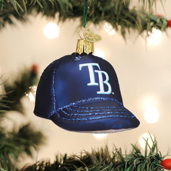 Rays Baseball Cap Ornament Old World Christmas