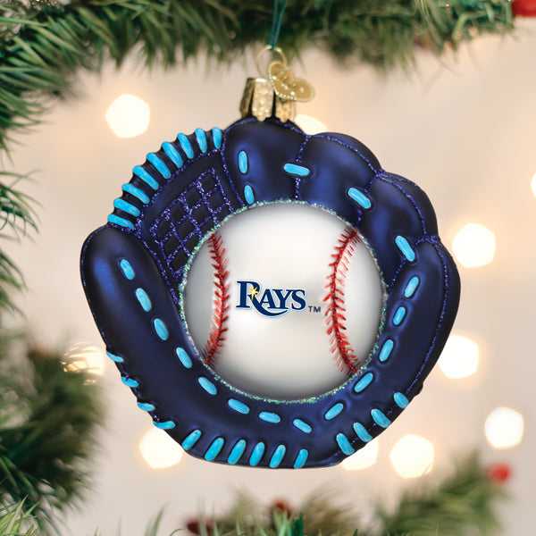 Rays Baseball Mitt Ornament Old World Christmas