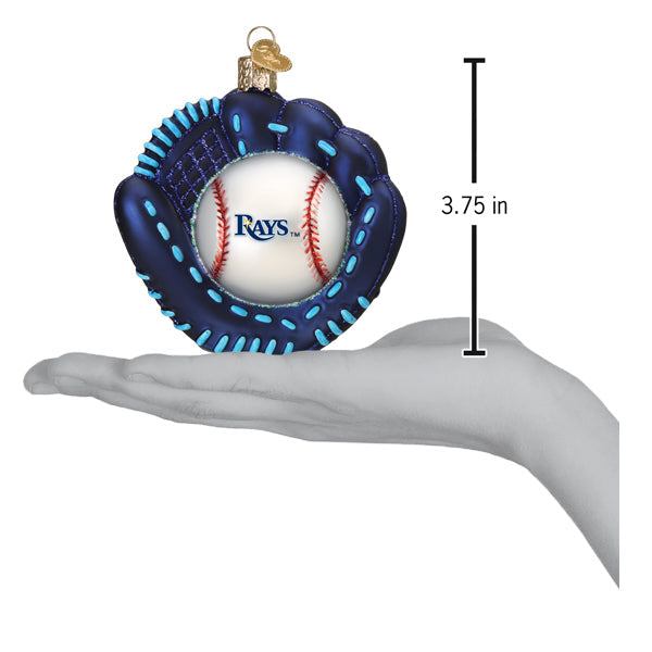 Rays Baseball Mitt Ornament Old World Christmas