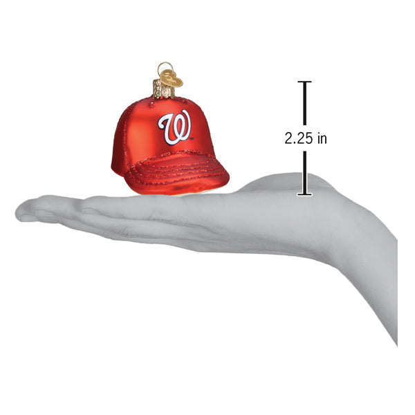 Nationals Baseball Cap Ornament Old World Christmas