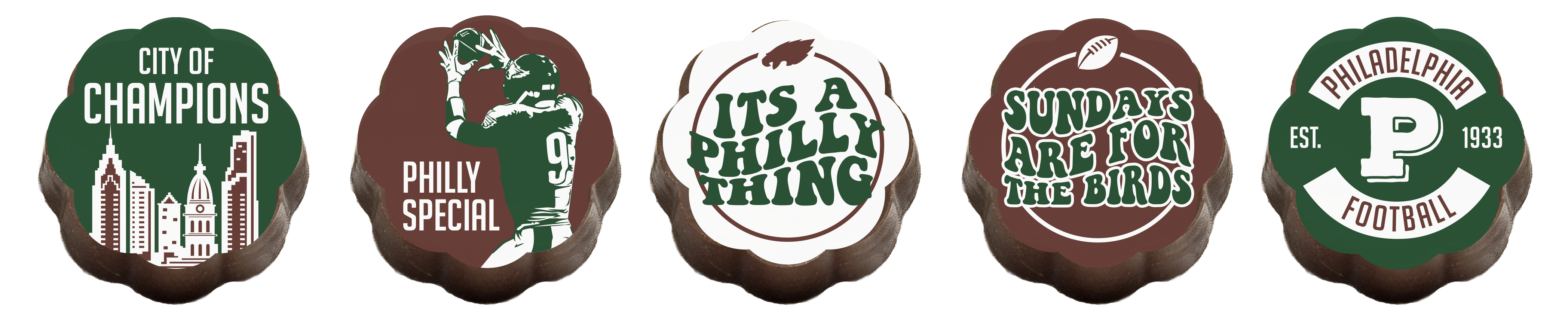 Philadelphia Football Fan Club Chocolate covered caramels Chouquette