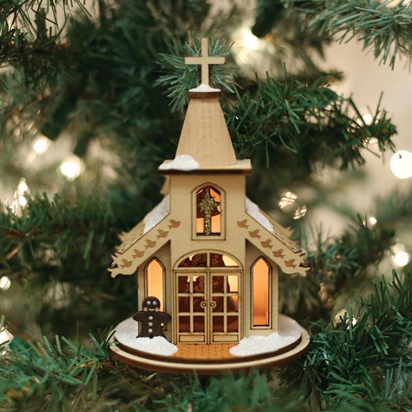 Nativity Chapel Ornament Old World Christmas