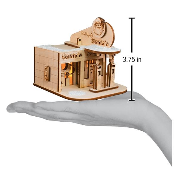 Santa's Sleigh Station Ornament Old World Christmas