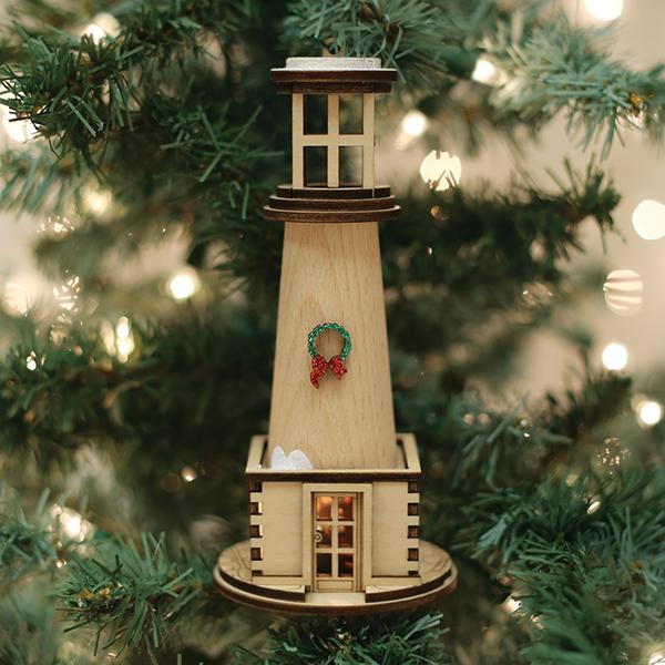 Holiday Lighthouse Ornament Old World Christmas