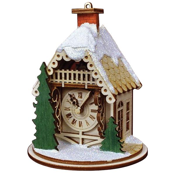 Alpine Time Clock Shoppe Ornament Old World Christmas