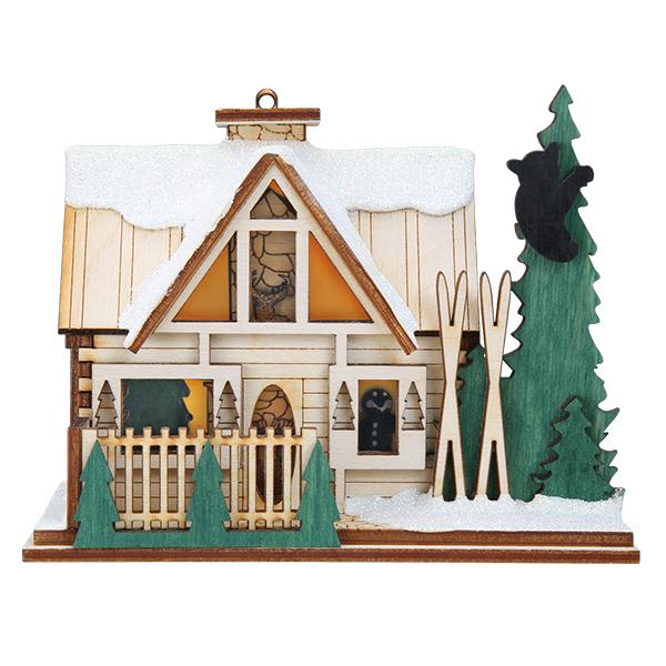 Santa's Ski Lodge Ornament Old World Christmas