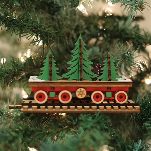 Santa's NP Express Flat Car Old World Christmas